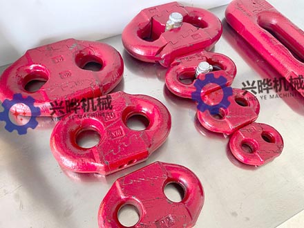 兴晔锯齿环弧齿环 矿用刮板机配件链接环 热处理工艺