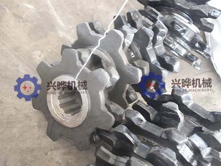 矿用40t煤溜子七齿链轮 刮板输送机用齿轮 井下运输驱动配件